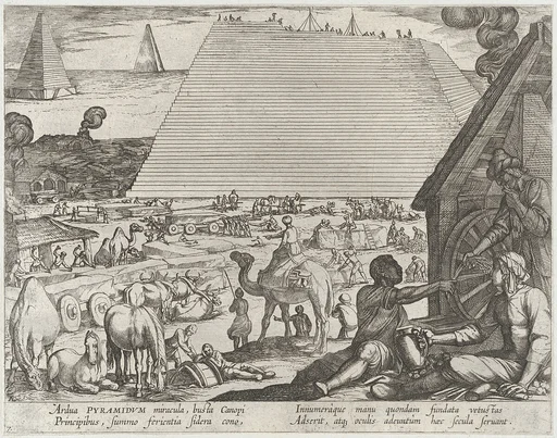 Plate 7: The Pyramids in Egypt, from 'The Seven Wonders of The World'