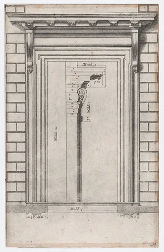 Speculum Romanae Magnificentiae: Plan of a doorway