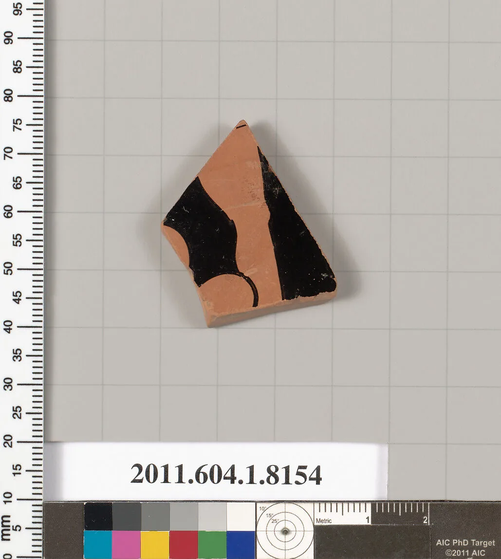 Terracotta fragment of a kylix (drinking cup) — Unknown