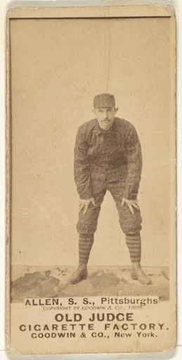 Allen, Shortstop, Pittsburgh, from the Old Judge series (N172) for Old Judge Cigarettes