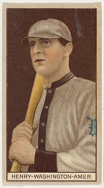 John Henry, Washington, American League, from the Brown Background series (T207) for the American Tobacco Company — American Tobacco Company