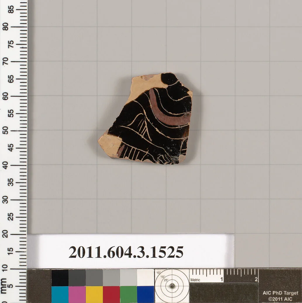 Terracotta fragment of a skyphos (deep drinking cup) — Unknown