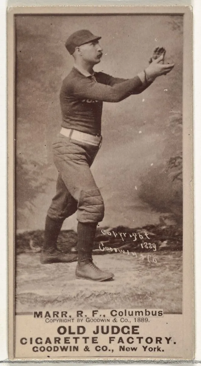 Charles W. "Lefty" Marr, Right Field, Cleveland, from the Old Judge series (N172) for Old Judge Cigarettes — Goodwin & Company