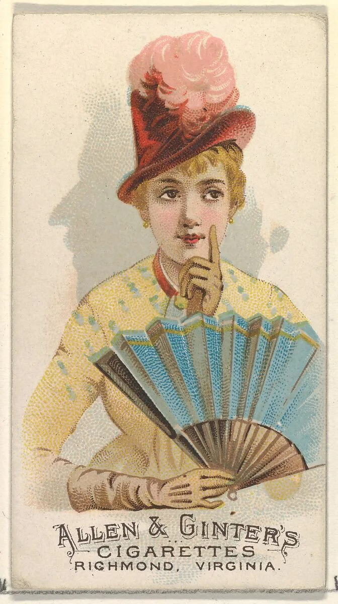 Plate 32, from the Fans of the Period series (N7) for Allen & Ginter Cigarettes Brands — Allen & Ginter|Schumacher & Ettlinger