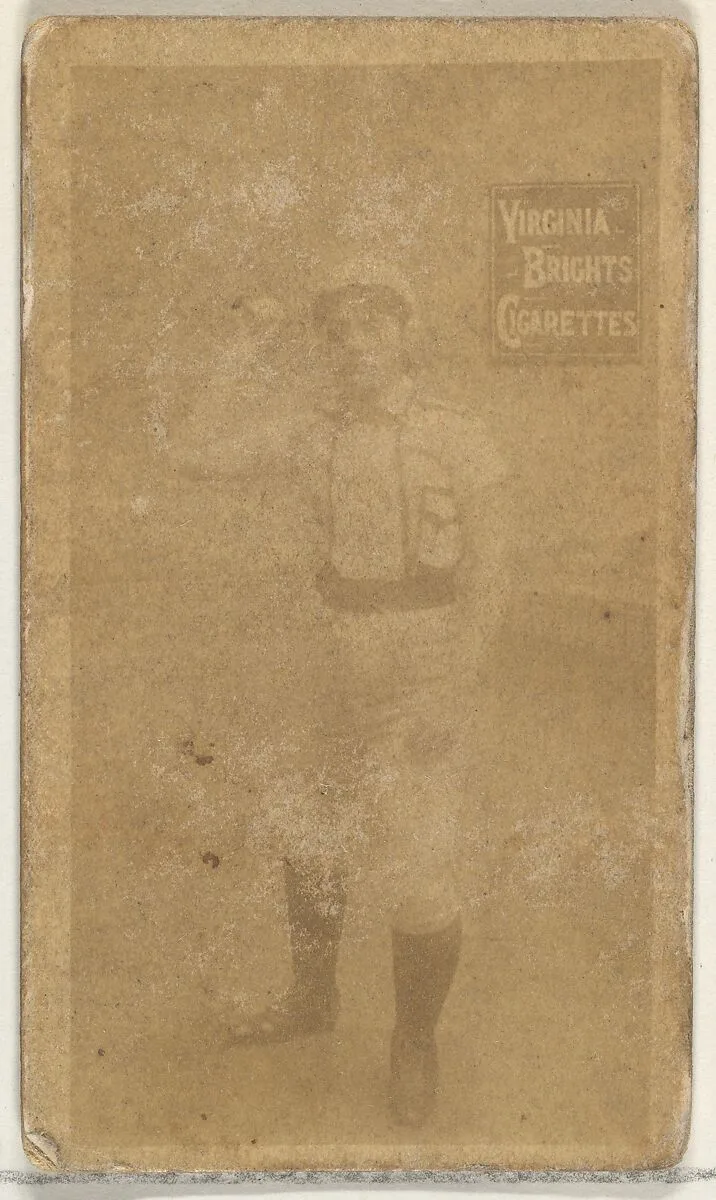 From the Girl Baseball Players series (N48, Type 2) for Virginia Brights Cigarettes — Allen & Ginter
