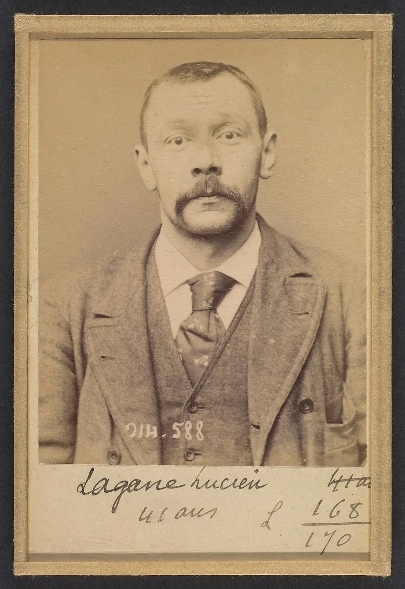 Lagane (ou Lagasse). Lucien, Pierre. 35 ans. 22/2/94. — Alphonse Bertillon