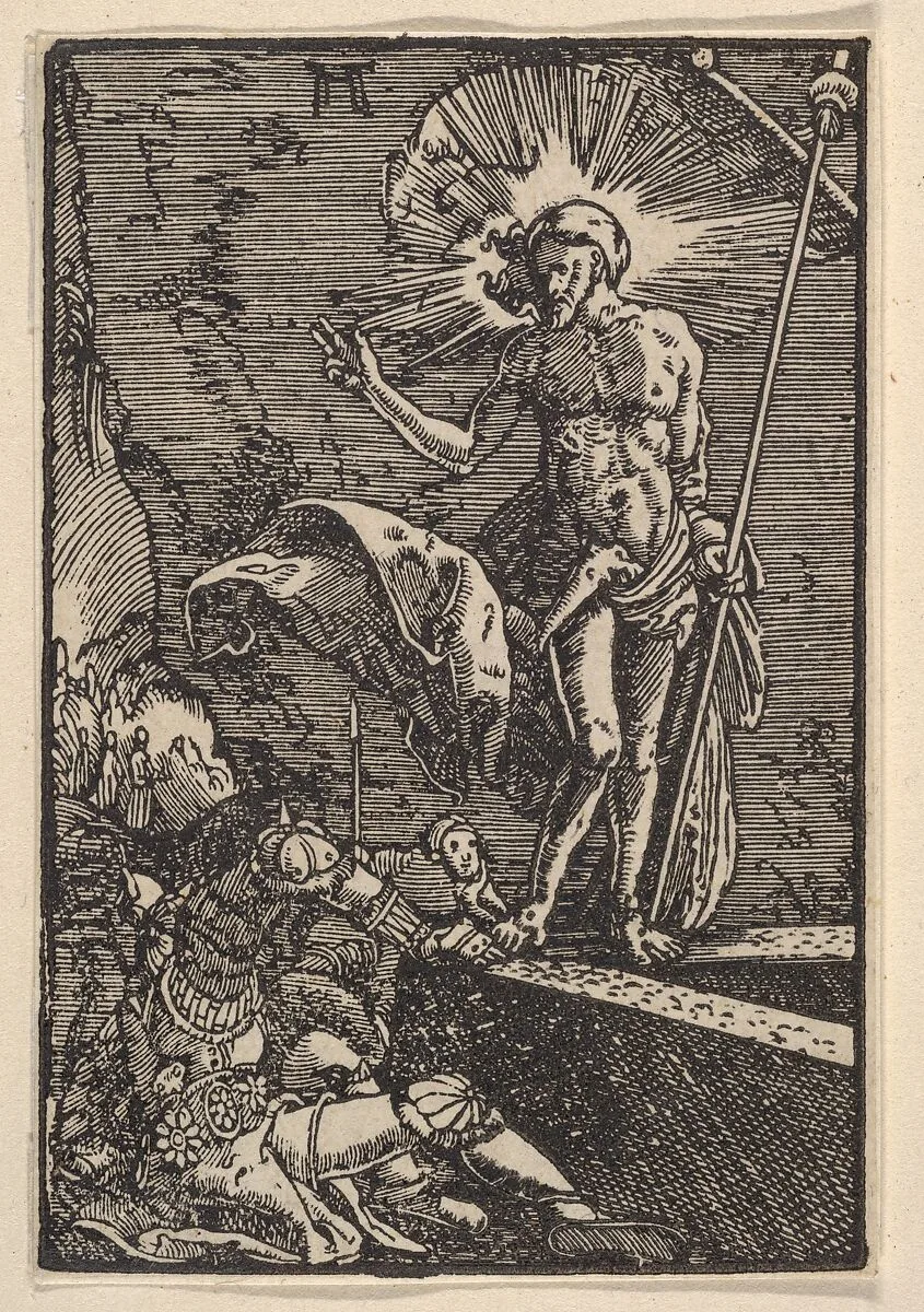 The Resurrection, from The Fall and Salvation of Mankind Through the Life and Passion of Christ — Albrecht Altdorfer