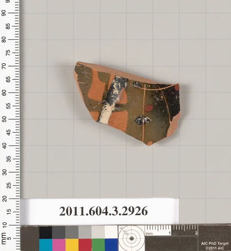 Terracotta fragment of a closed shape