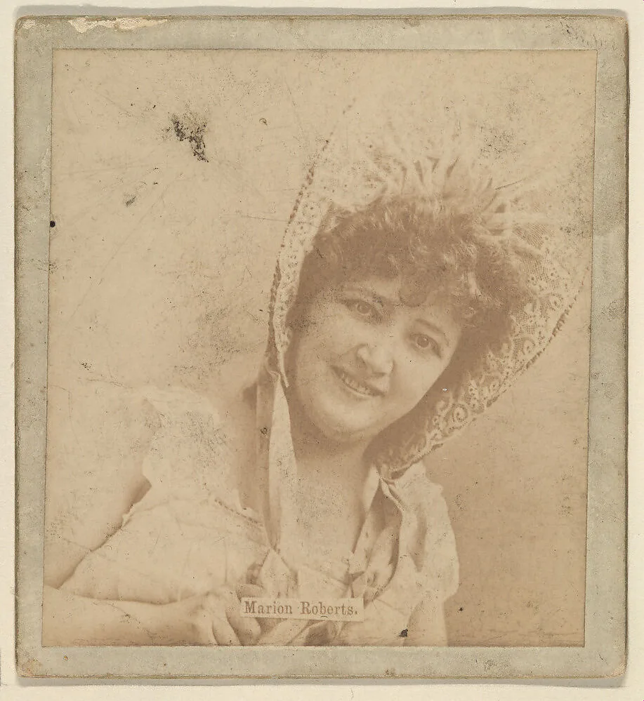 Marion Roberts, from the Actresses series (N246), Type 2, issued by Kinney Brothers to promote Sporting Extra Cigarettes — Kinney Brothers Tobacco Company