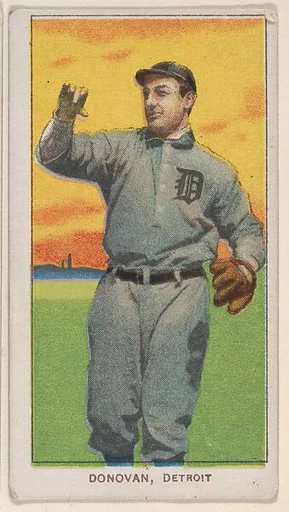 Donovan, Detroit, American League, from the White Border series (T206) for the American Tobacco Company