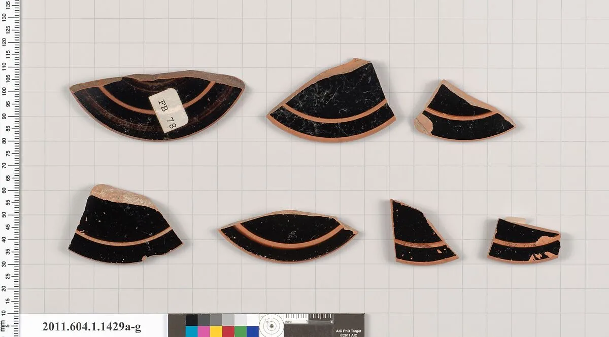 Terracotta fragments of kylikes (drinking cups) — Unknown