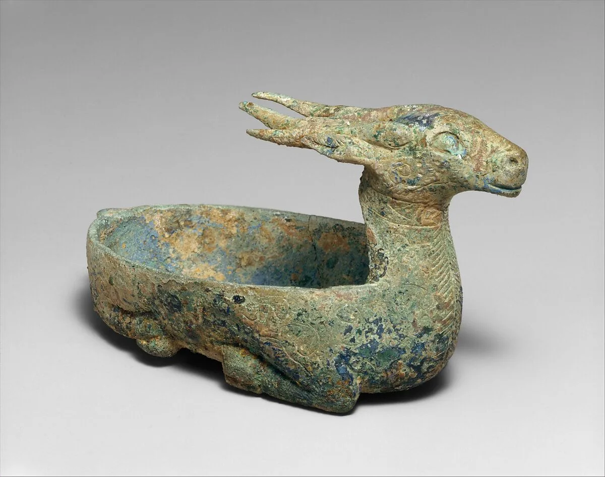 漢 青銅鹿形席鎮|Mat Weight in the Shape of a Doe — Unknown