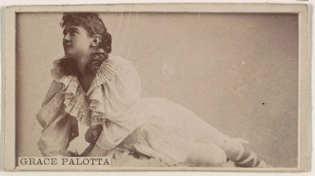 Grace Palotta, from the Actresses series (N245) issued by Kinney Brothers to promote Sweet Caporal Cigarettes — Kinney Brothers Tobacco Company