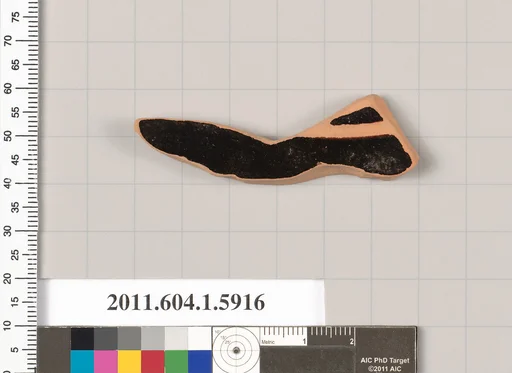 Terracotta fragment of a kylix (drinking cup)