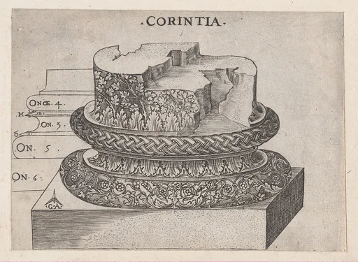 Speculum Romanae Magnificentiae: Corinthian base