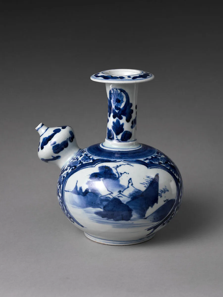 Pouring vessel (kendi) with landscape — Unknown