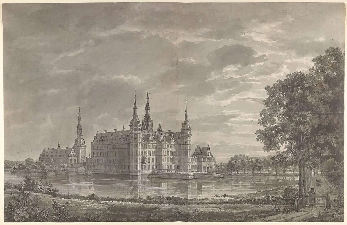 View of Frederiksborg Castle from the Northeast — Johan Christian Dahl