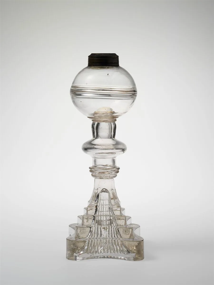 Whale-oil lamp — Phoenix Glass Works|Thomas Cains