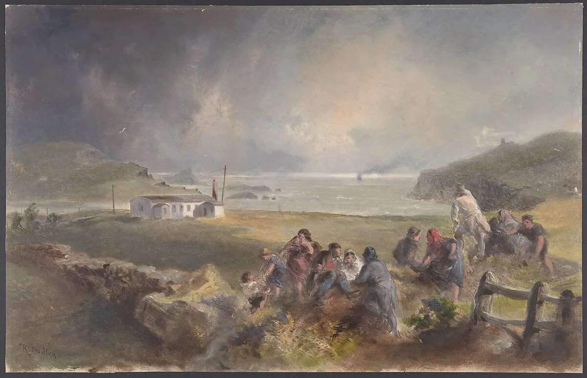 Valentia, Ireland, from the Harbor, Opposite Knight's-town, at the Period of Laying the Cable of 1857 — Robert Charles Dudley