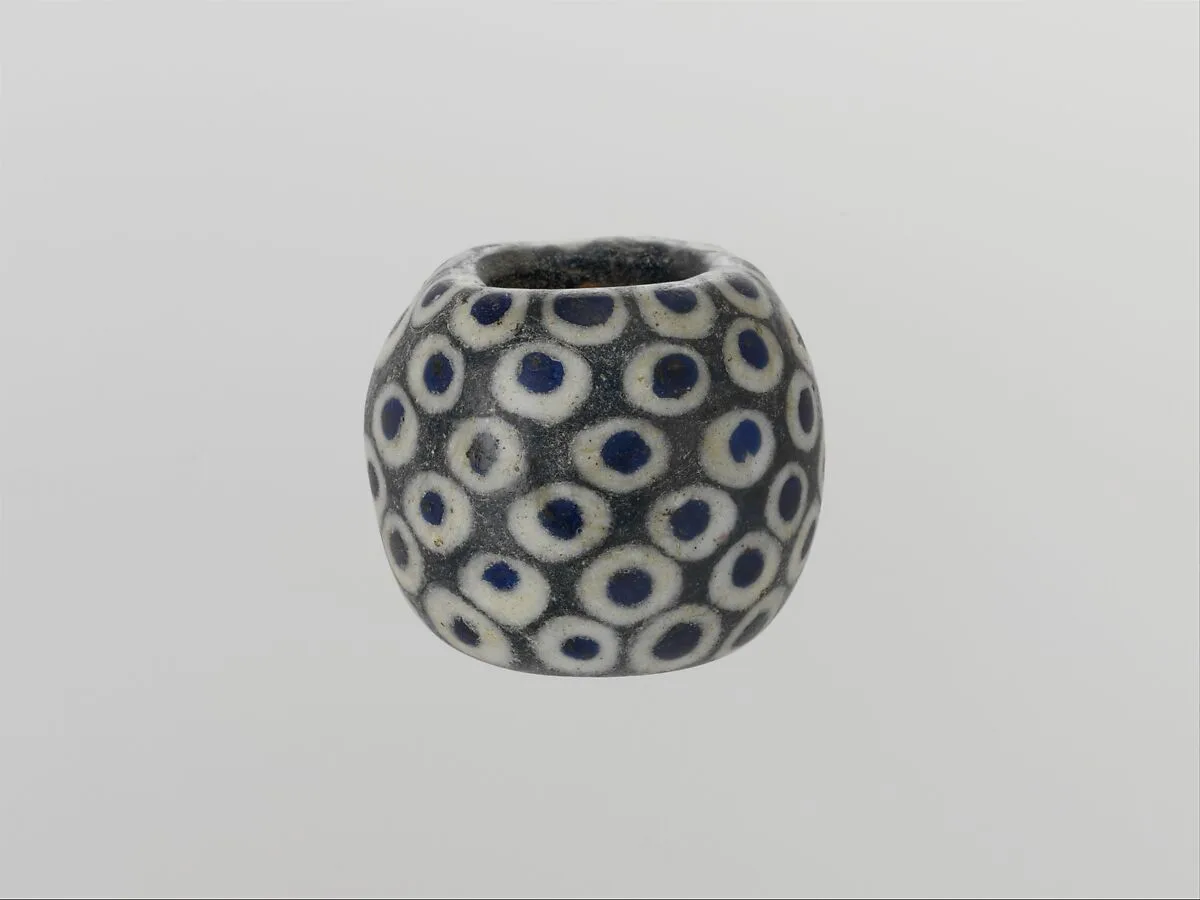 Glass eye bead — Unknown