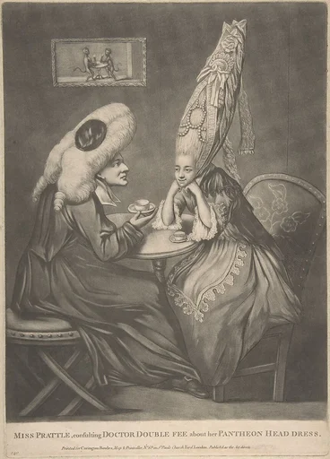 Miss Prattle Consulting Doctor Double Fee about her Pantheon Head Dress