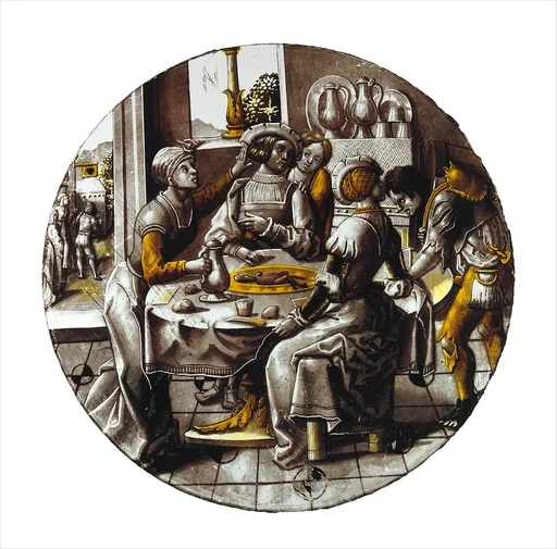Roundel with Sorgheloos ("Carefree") with Easy Fortune