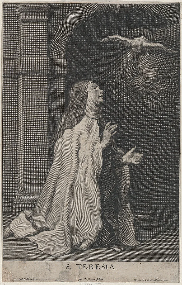 Saint Teresa of Avila's Vision of the Dove — Nicolas Le Cat|Pierre van Schuppen|Peter Paul Rubens