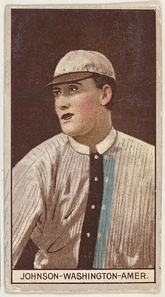 Walter Johnson, Washington, American League, from the Brown Background series (T207) for the American Tobacco Company — American Tobacco Company