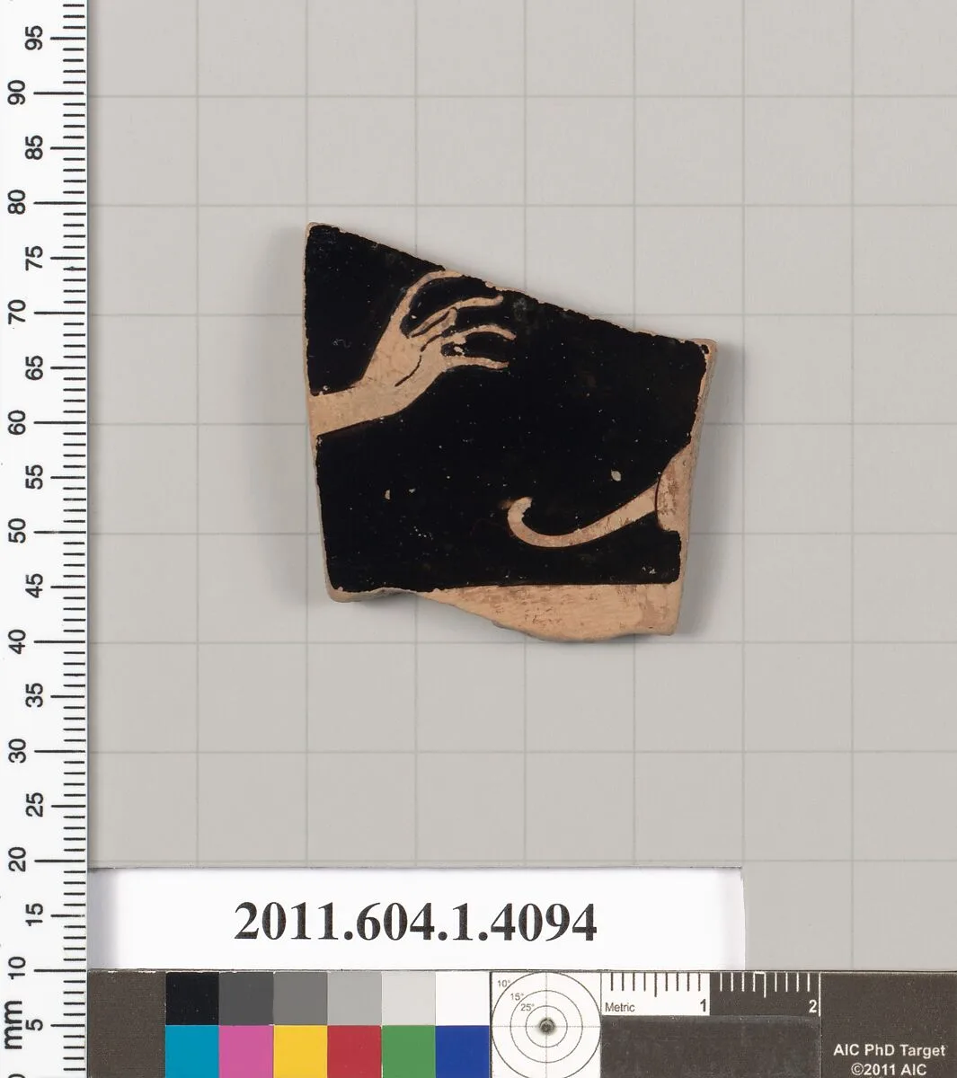 Terracotta fragment of a kylix (drinking cup) — Unknown