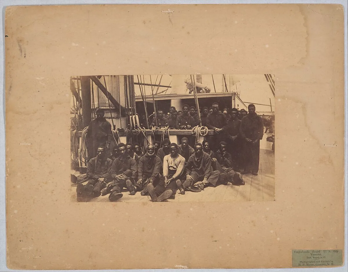 Contrabands Aboard U.S. Ship Vermont, Port Royal, South Carolina — Henry P. Moore