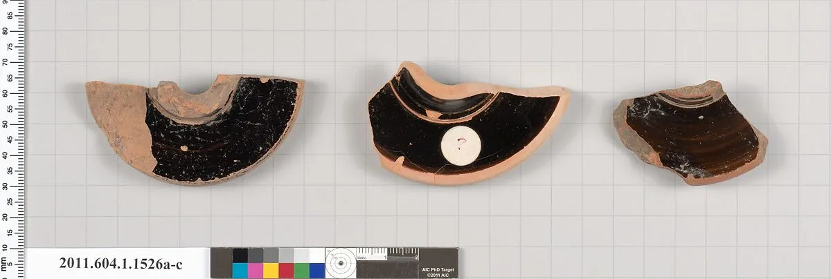 Terracotta fragments of kylikes (drinking cups) — Unknown