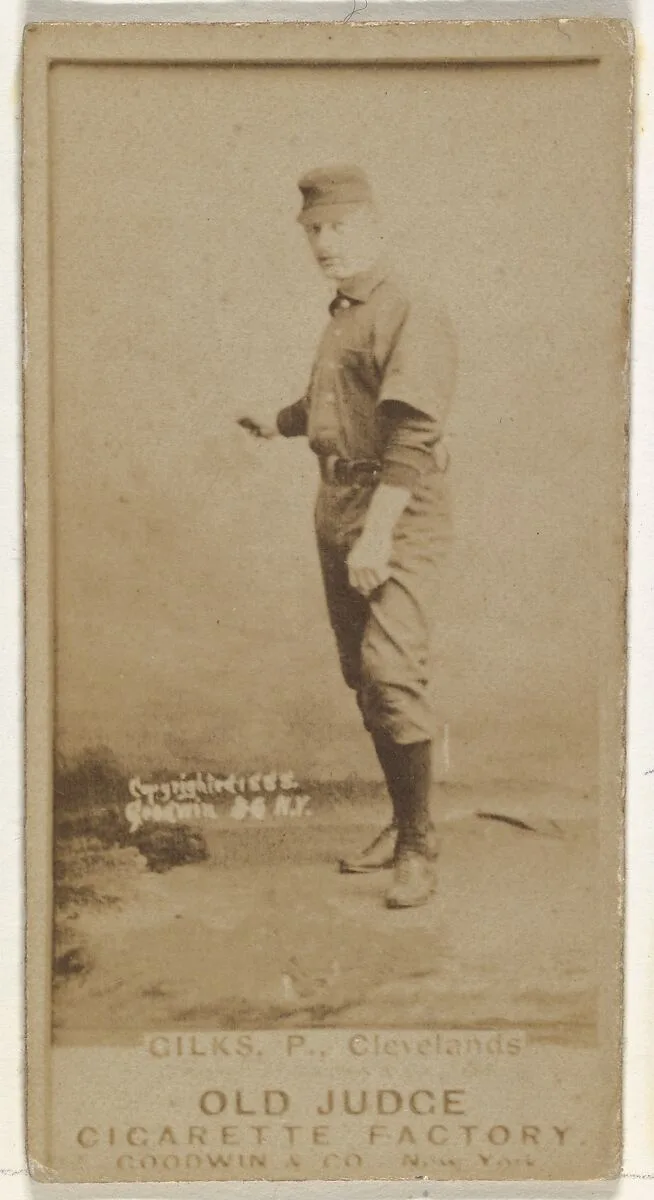 Robert James "Bob" Gilks, Pitcher, Cleveland, from the Old Judge series (N172) for Old Judge Cigarettes — Goodwin & Company