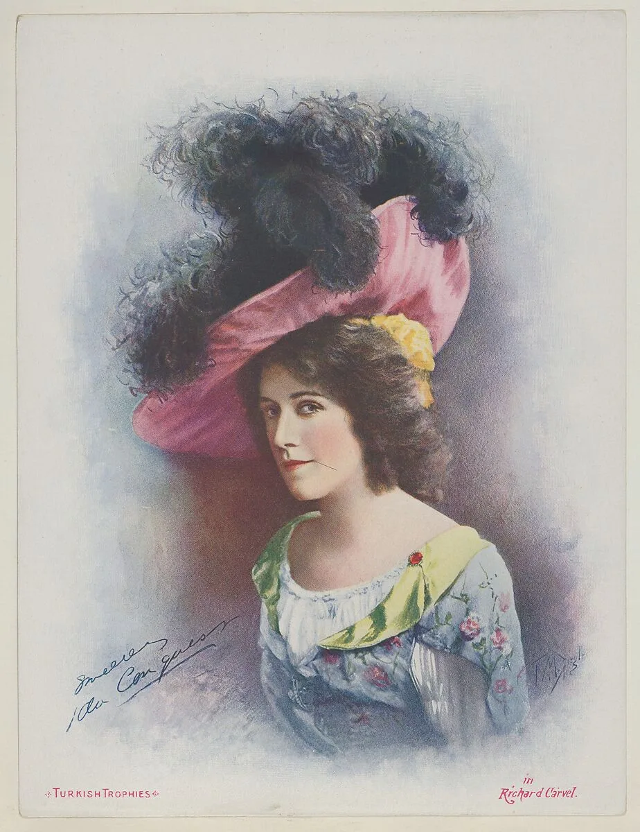 Ida Conquess in Richard Carvel, from the Actresses series (T1), distributed by the American Tobacco Co. to promote Turkish Trophies Cigarettes — American Tobacco Company|Frederick Moladore Spiegle