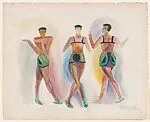 Costume Designs for the Ballet 'Cleopatra', performed at the Coliseum Theatre in London, 1918 — Sonia Delaunay