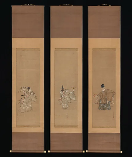鳥山石燕筆 「翁」図|The Auspicious Noh Dance "Okina"