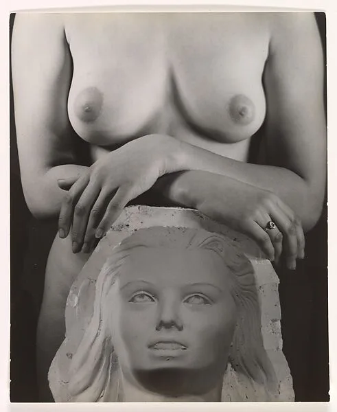 Female Torso With Plaster Relief — André Kertész