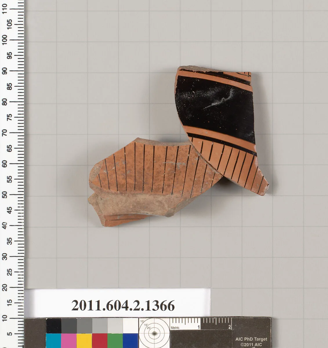 Terracotta fragment of a skyphos (deep drinking cup) — Unknown