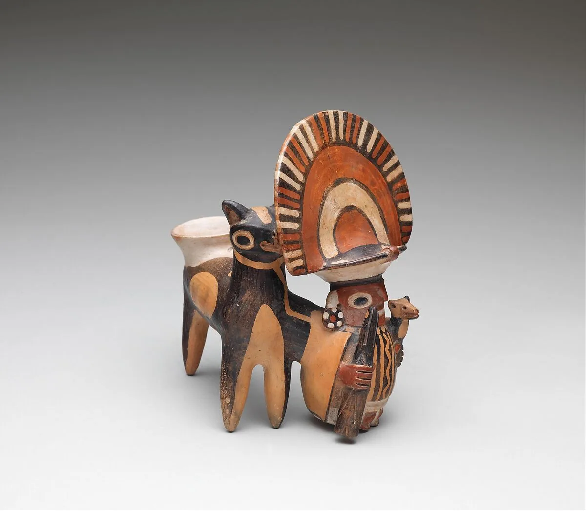 Herder with llama — Recuay artist(s)