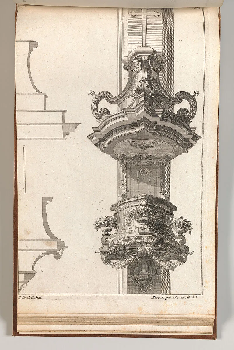 Design for a Pulpit, Plate 2 from an Untitled Series of Pulpit Designs — Martin Engelbrecht