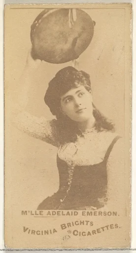 Mlle. Adelaid Emerson, from the Actors and Actresses series (N45, Type 1) for Virginia Brights Cigarettes
