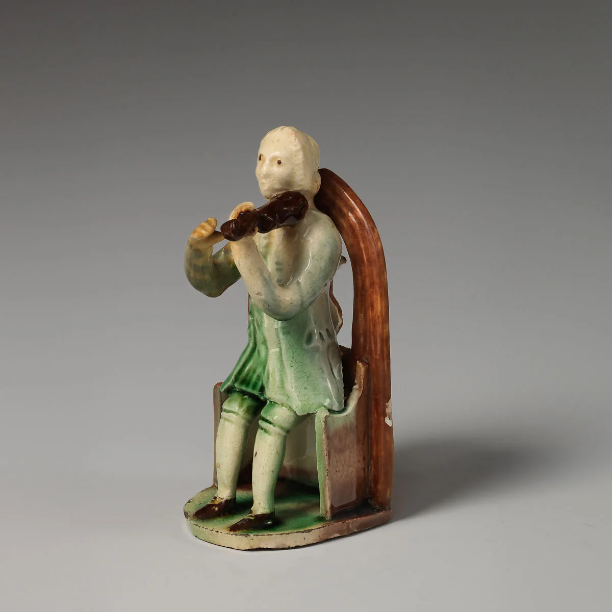 Man playing a fiddle — Astbury-Whieldon