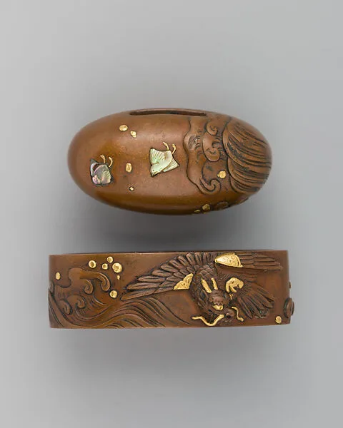 Sword-Hilt Collar and Pommel (Fuchigashira) — Unknown
