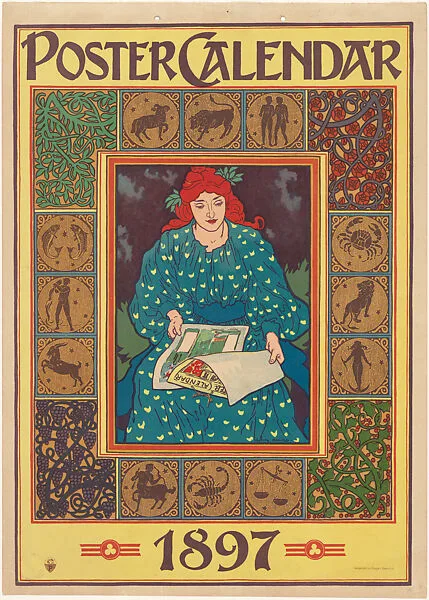 Poster Calendar, 1897 — Louis John Rhead|Louis Prang & Co.