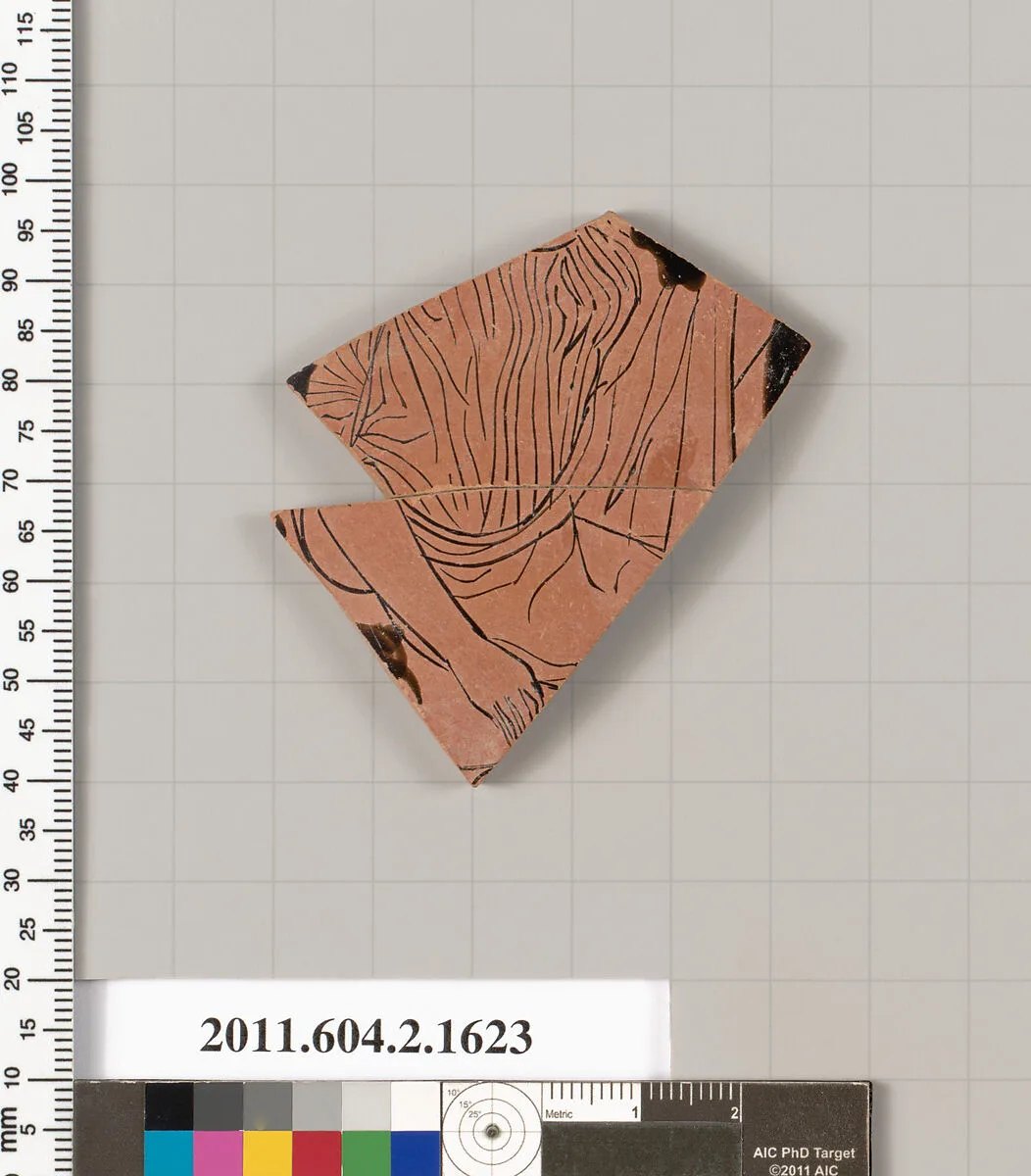 Terracotta fragment of a skyphos (deep drinking cup) — Unknown