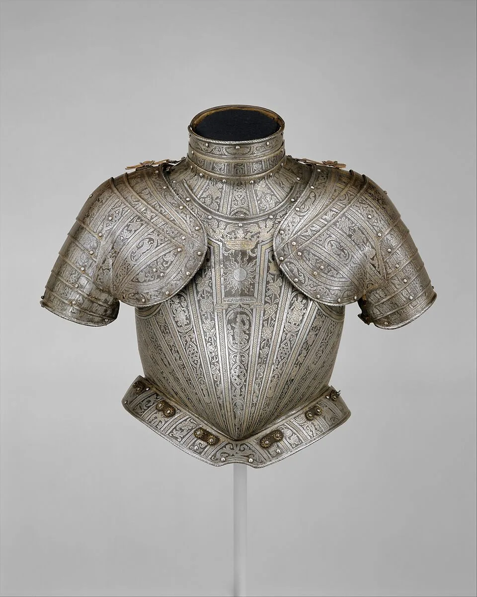 Portions of an Armor for Vincenzo Luigi di Capua (d. 1627) — Pompeo della Cesa
