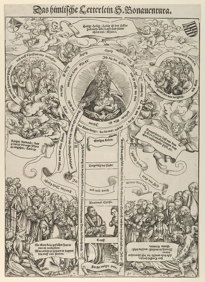 The Celestial Ladder of St. Bonaventura — Lucas Cranach the Elder