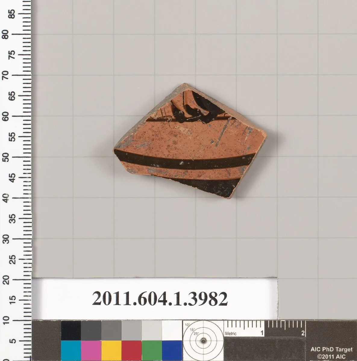 Terracotta fragment of a kylix (drinking cup) — Unknown