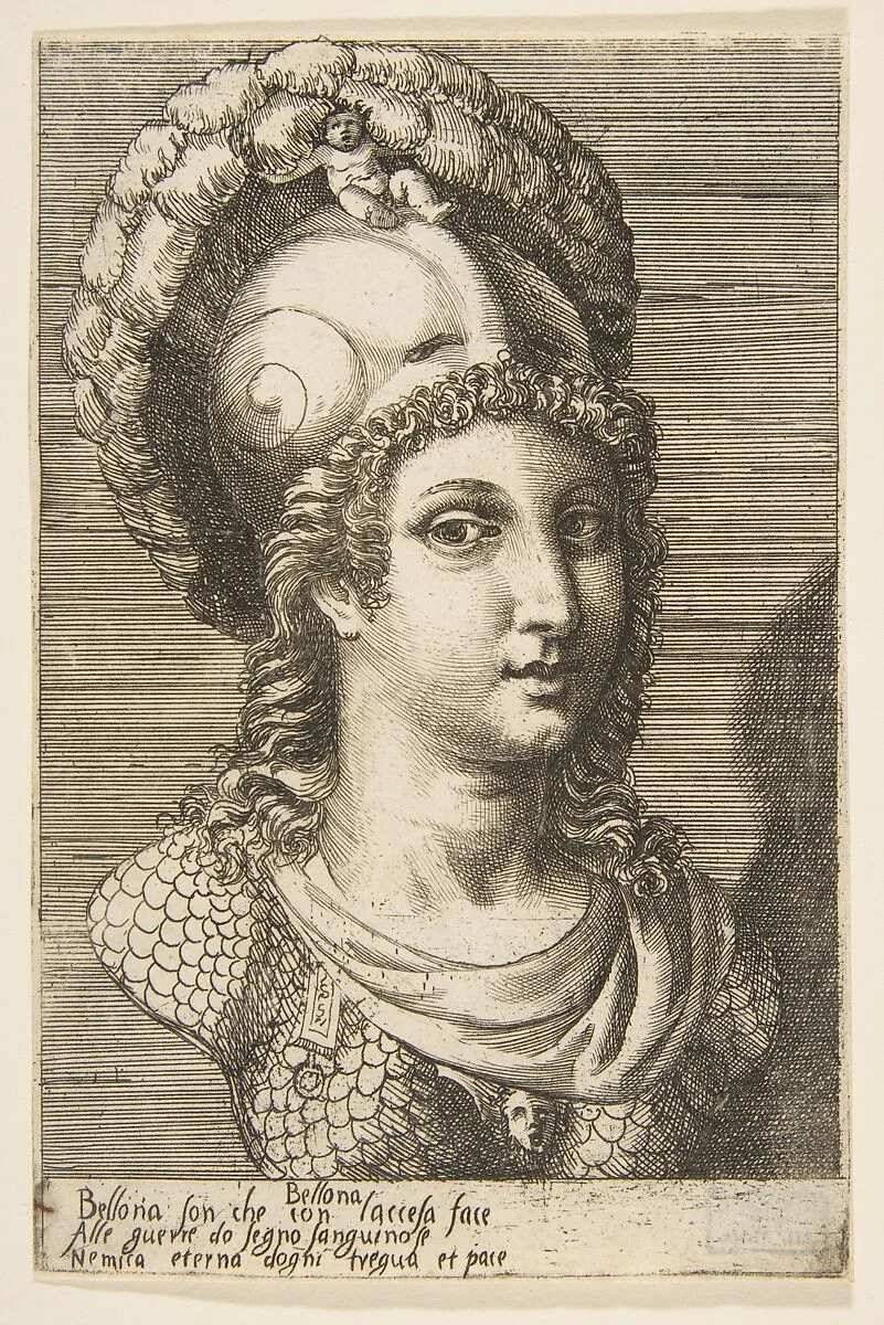 Bust of Bellona — Giulio Bonasone