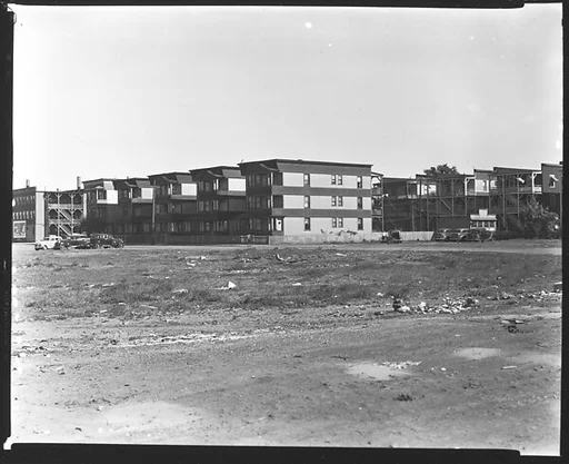 [Worker's Housing, From Across Lot, Bridgeport, Connecticut]