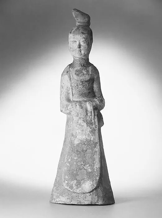 唐 彩繪陶侍女俑|Figure of a standing lady — Unknown